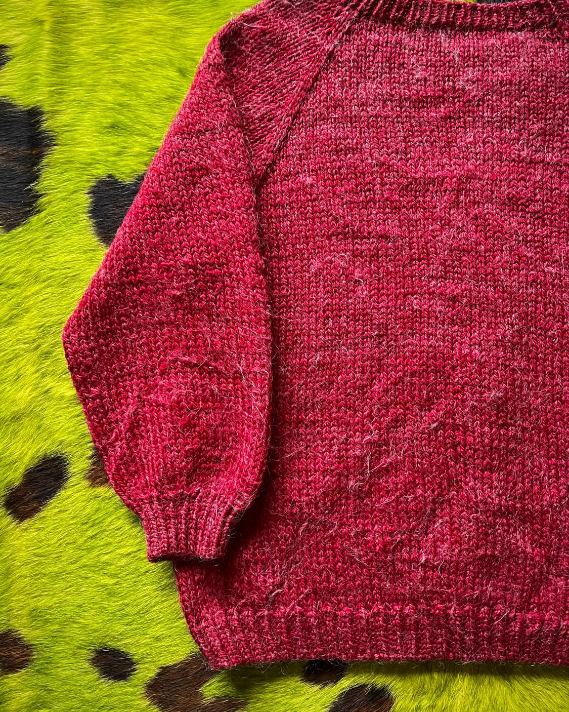 JPN Vintage Handmade Angora Knit Sweater 상품이미지5