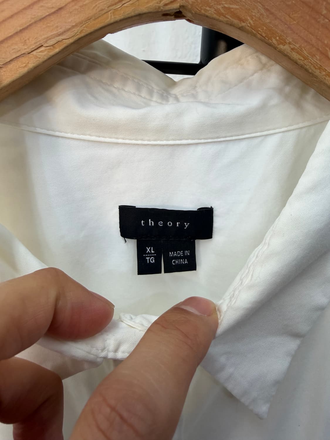 정품) Theory 띠어리 남성 코튼 셔츠 XL 상품이미지5