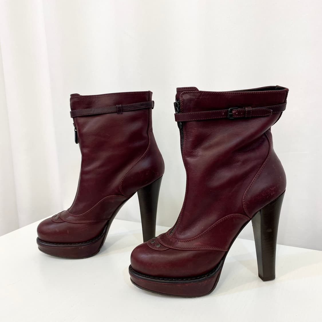 [245] 보테가베네타 레더 앵클 부츠 38 상품이미지3