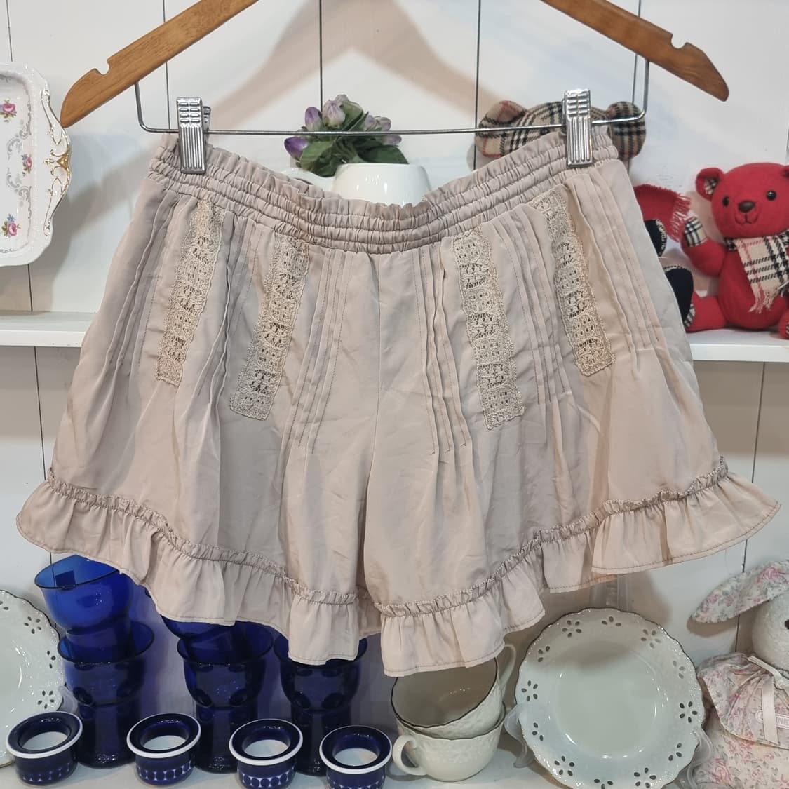 JILL STUART질스튜어트베이지 레이스 프릴 쇼츠 상품이미지5