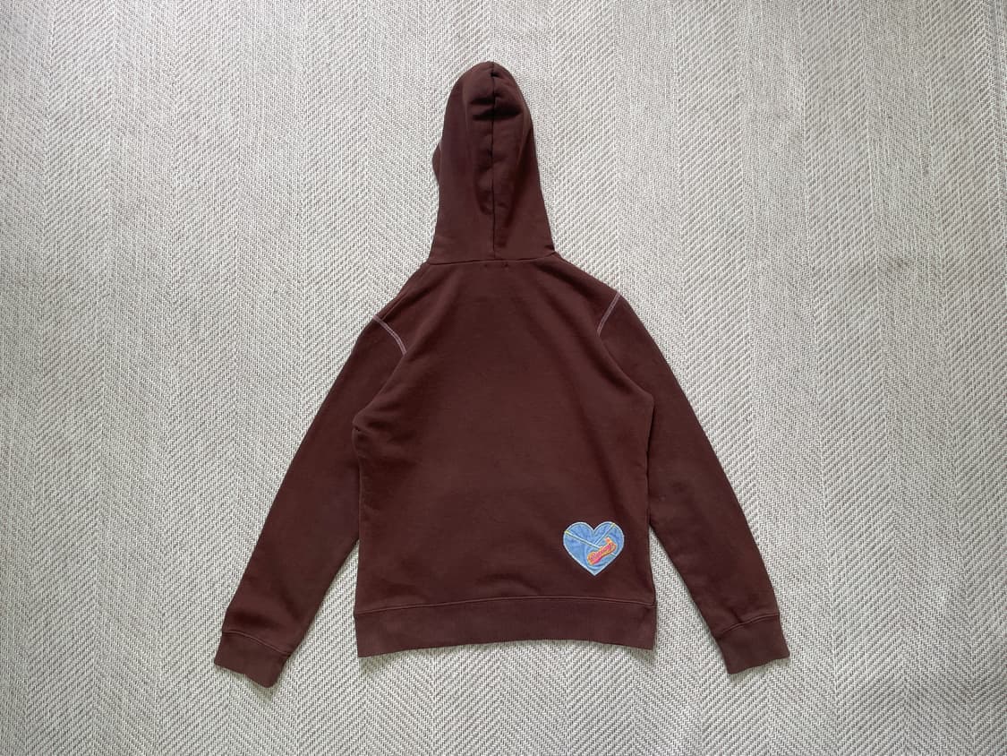 빈티지 love peace 브라운 후드집업 상품이미지5