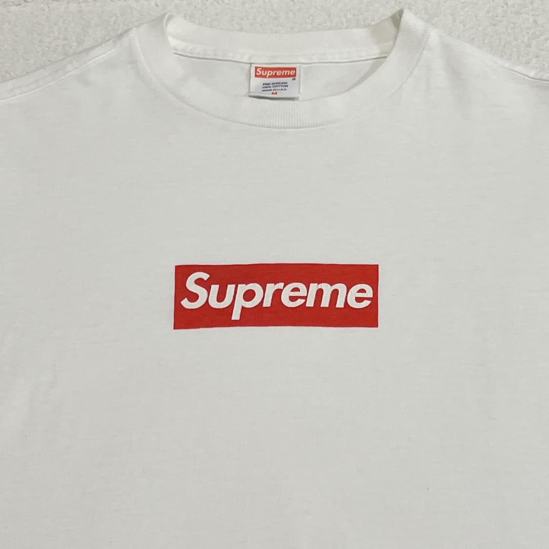 슈프림 2007 박스로고 티셔츠 흰빨 상품이미지2