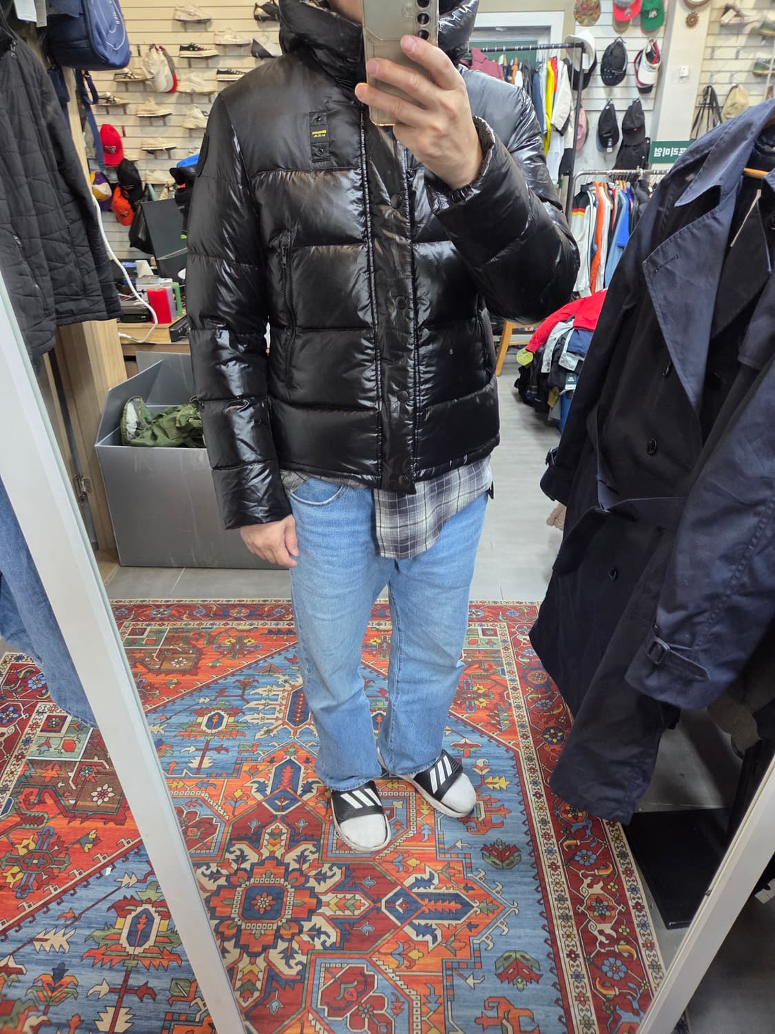 Blauer usa 블라우어 투웨이 유광 숏 패딩 L 상품이미지8