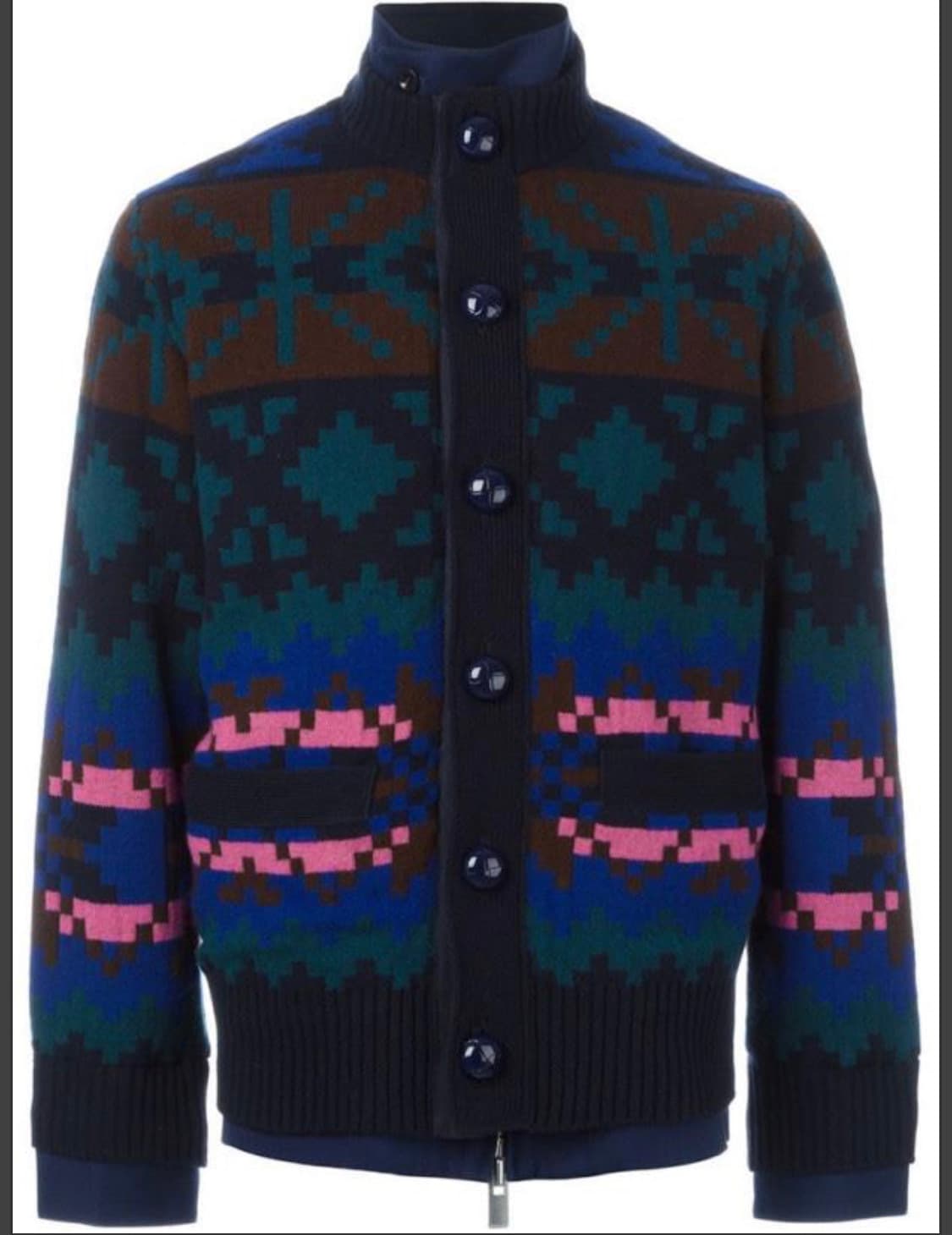 사카이 Sacai 16 F/W 인타르시아 픽셀 울 니트 상품이미지4