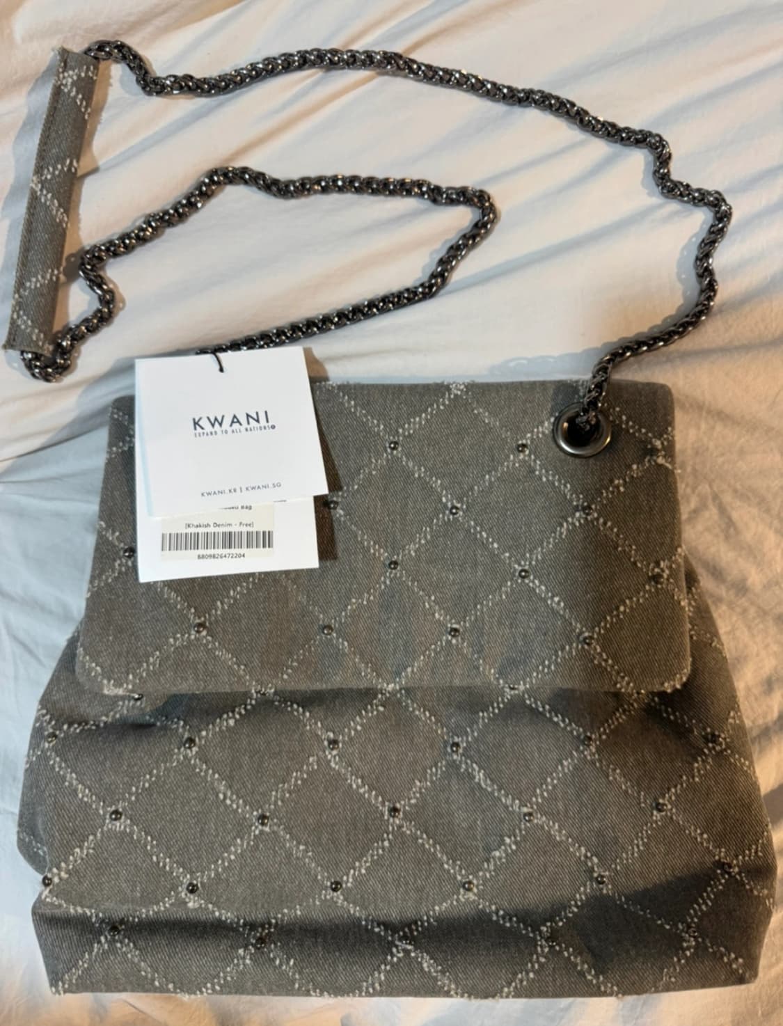 콰니 KWANI 로젠지 스터드백 택 안 뗀 새상품 (정가 15.7) 상품이미지3