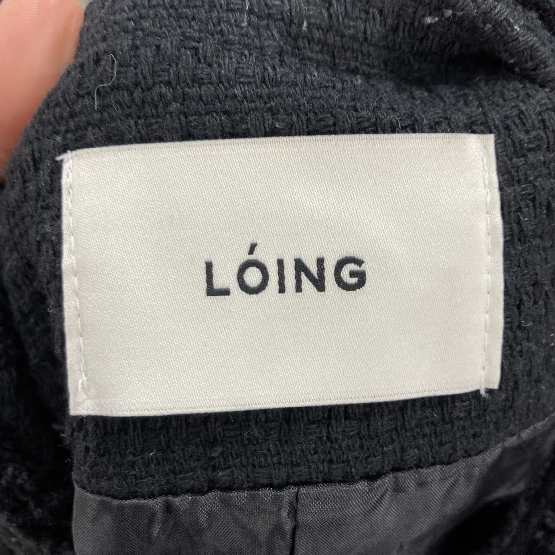 LOING 여성 트위드자켓 블랙 S  상품이미지4