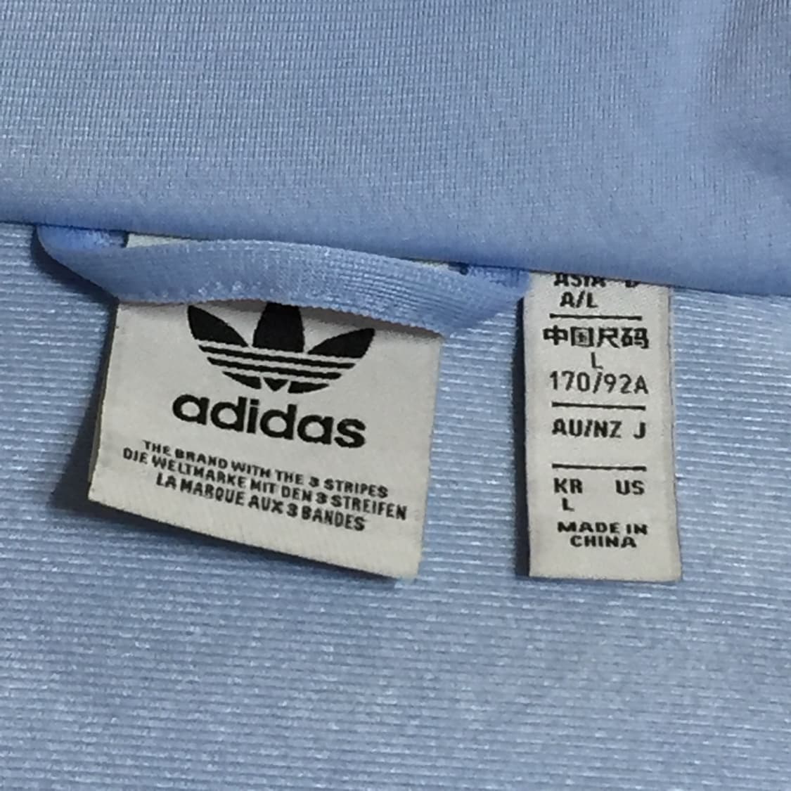 아디다스 파이어버드 배지 트랙 탑 져지 클리어 스카이 L 상품이미지3