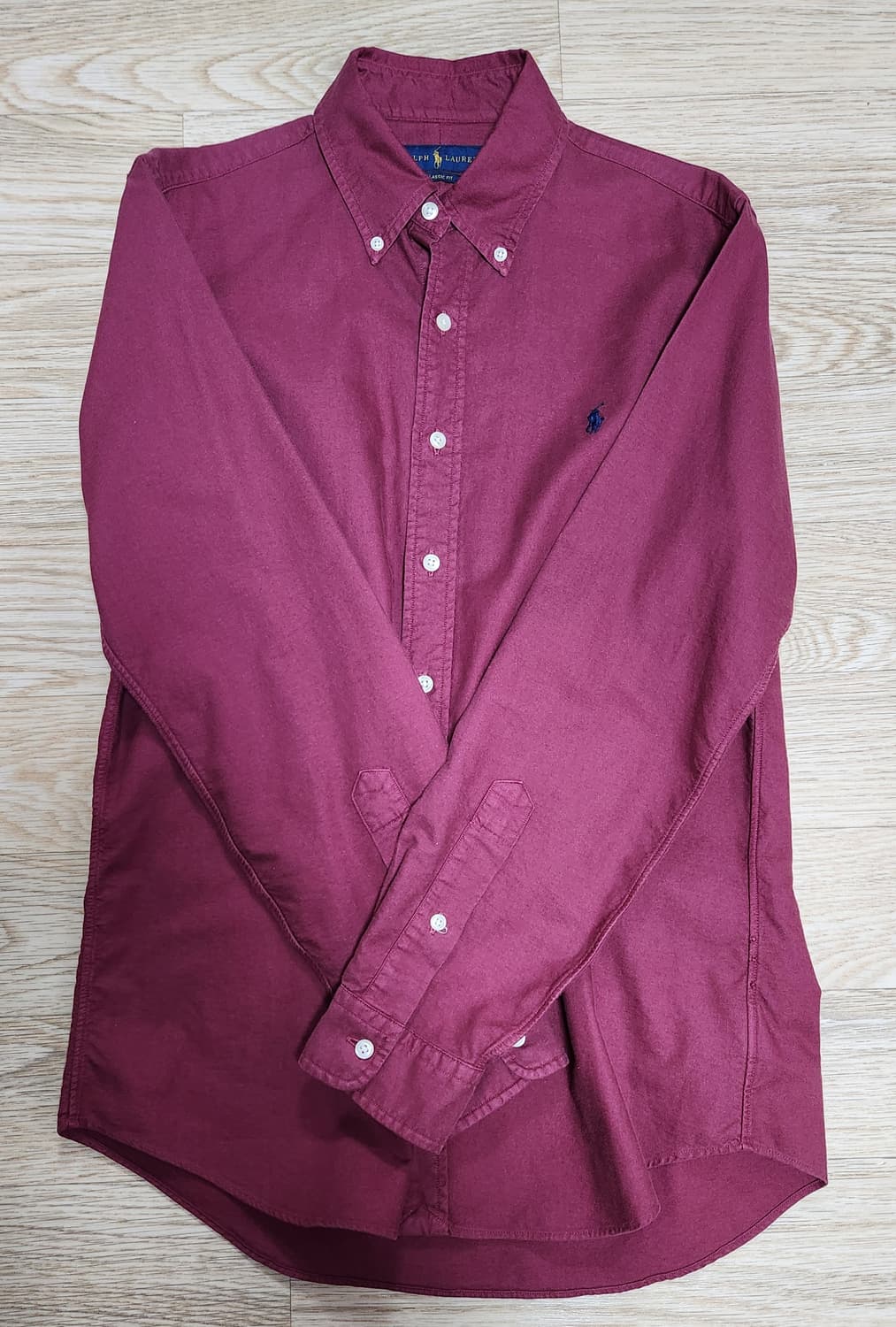 폴로 버건디 셔츠 s 상품이미지1