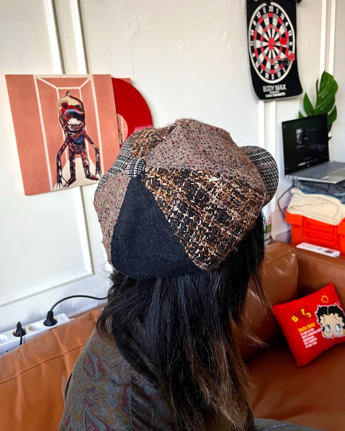 2000s renoma Paris 6-Panel Newsboy Cap 상품이미지3