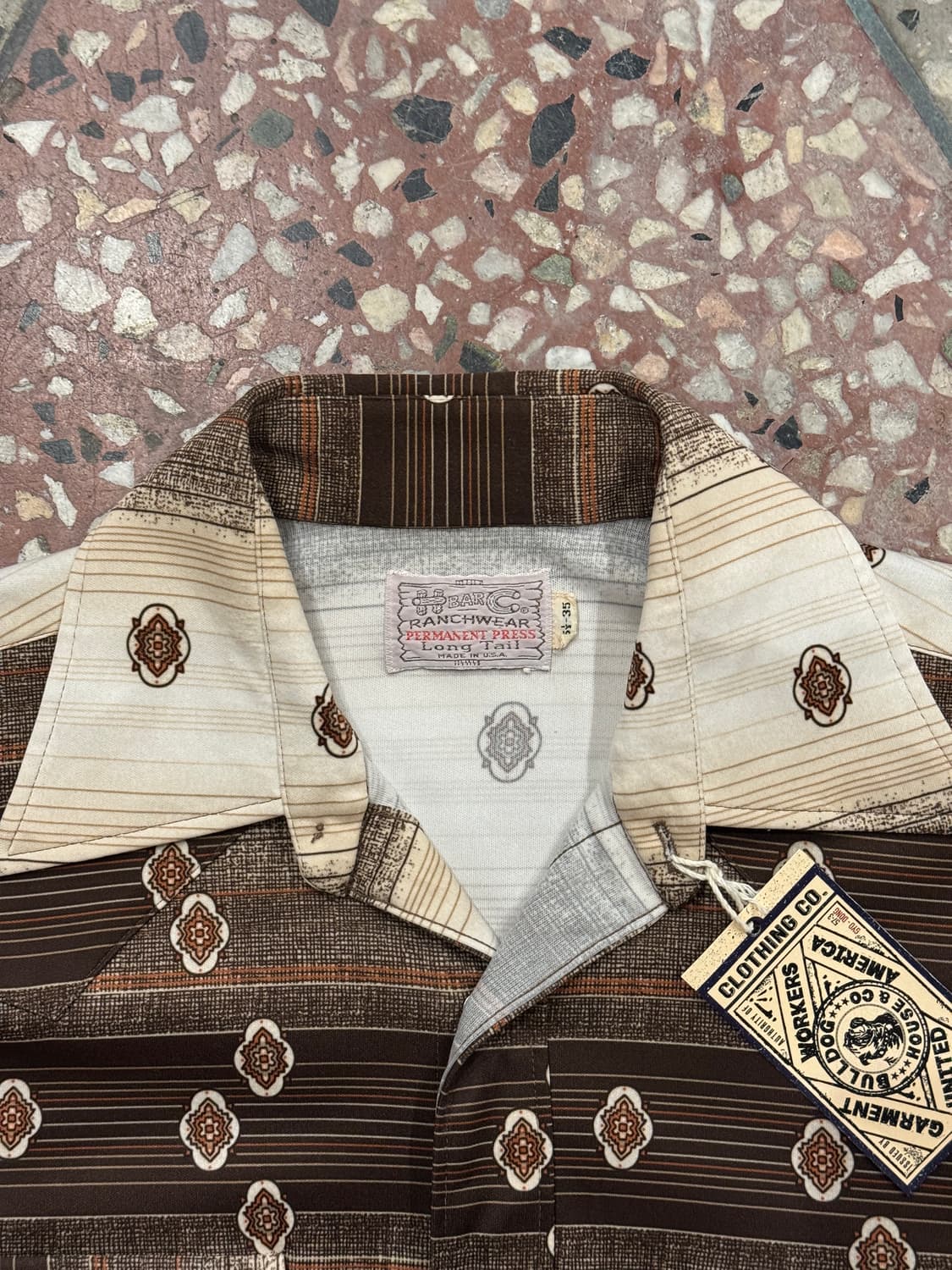 60s HbarC 웨스턴셔츠 (M) 상품이미지5