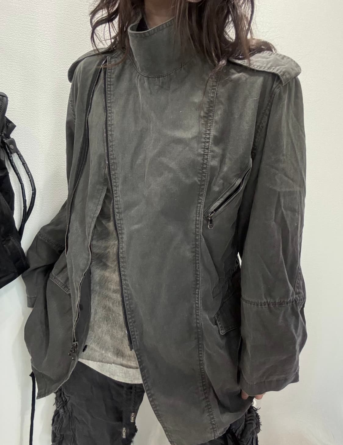 3.1 Phillip Lim 필립림 사선 하이넥 카키 필드 자켓 상품이미지2