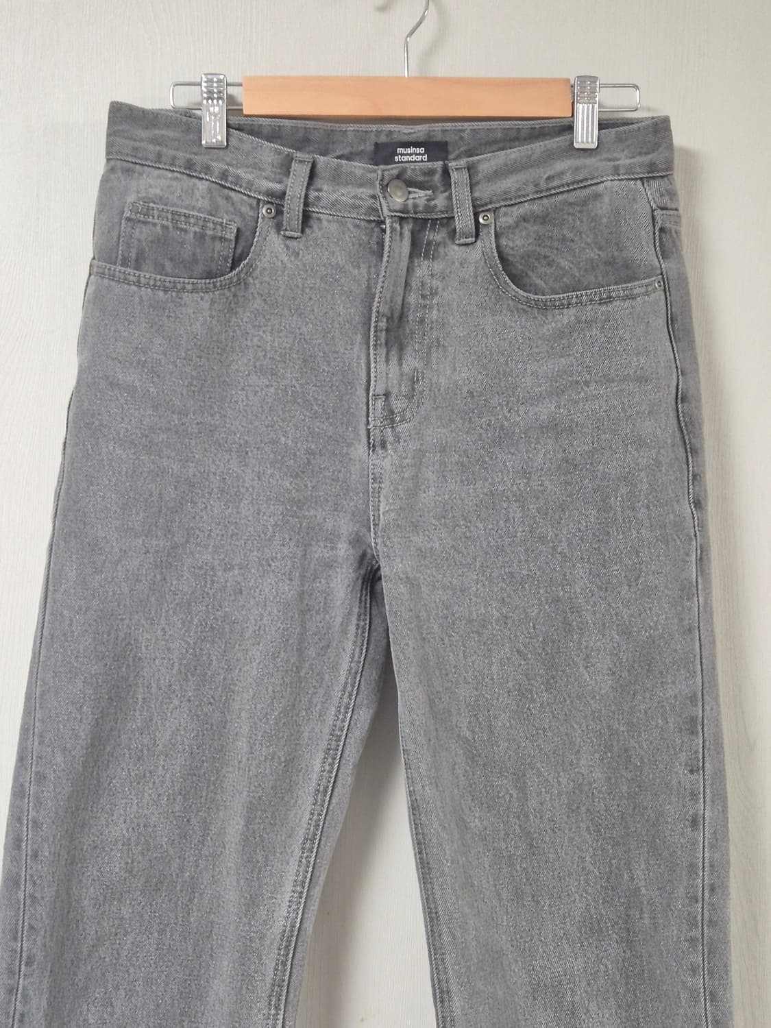 무신사 스탠다드 회색 데님 30인치 (상태좋음) 상품이미지3
