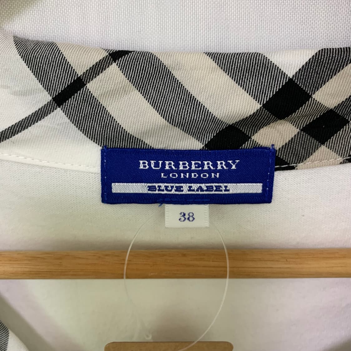 버버리 세일러 퍼프 소매 반팔 티셔츠 블라우스 아이보리 딱붙 상품이미지9