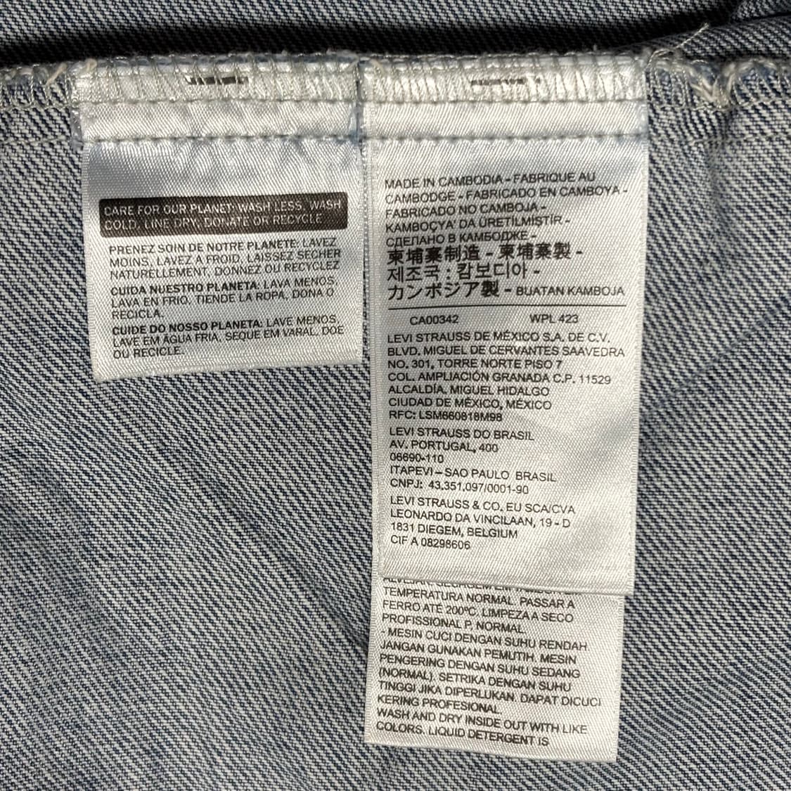 리바이스 2세대 타입2 빅E 포켓 트럭커 데님 지쟌 지잔 워싱 자켓 상품이미지6