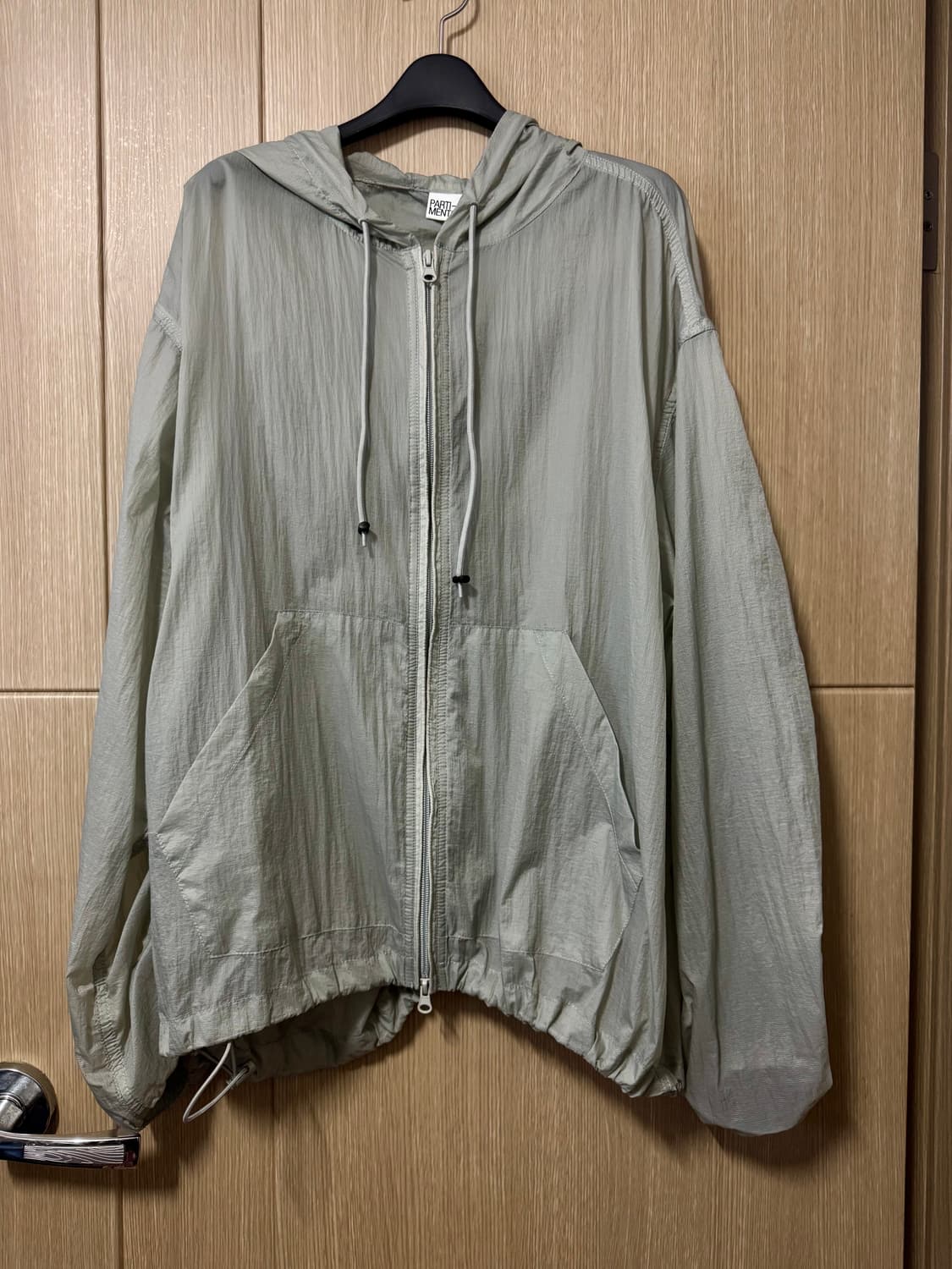 파르티멘토 Puckering Sheer Hood Zip-up Gray 상품이미지8