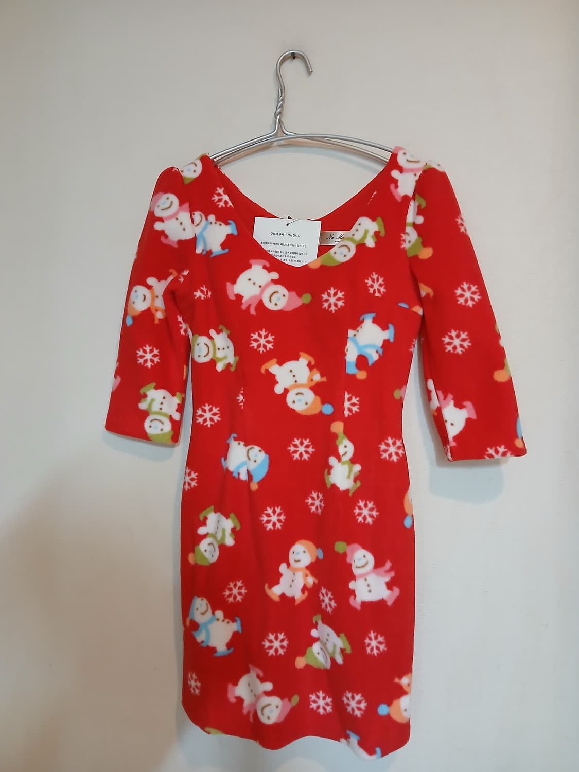 새상품 나롱쥐 원피스 섹시 캡 홀복 크리스마스 드레스 파티 클럽룩 연말룩 상품이미지2