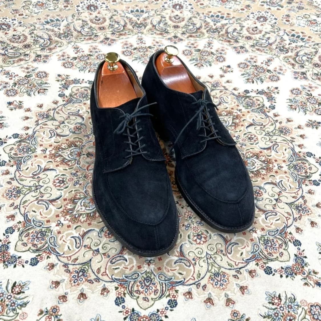 알든X빔즈 9D 블랙 스웨이드 더비 모디파이드 상품이미지1