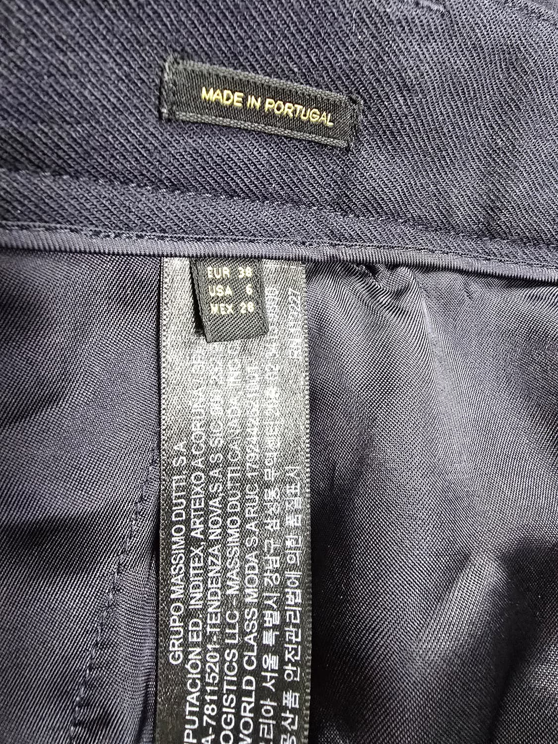 마시모두띠 네이비 롤업 반바지 (1830) 상품이미지4