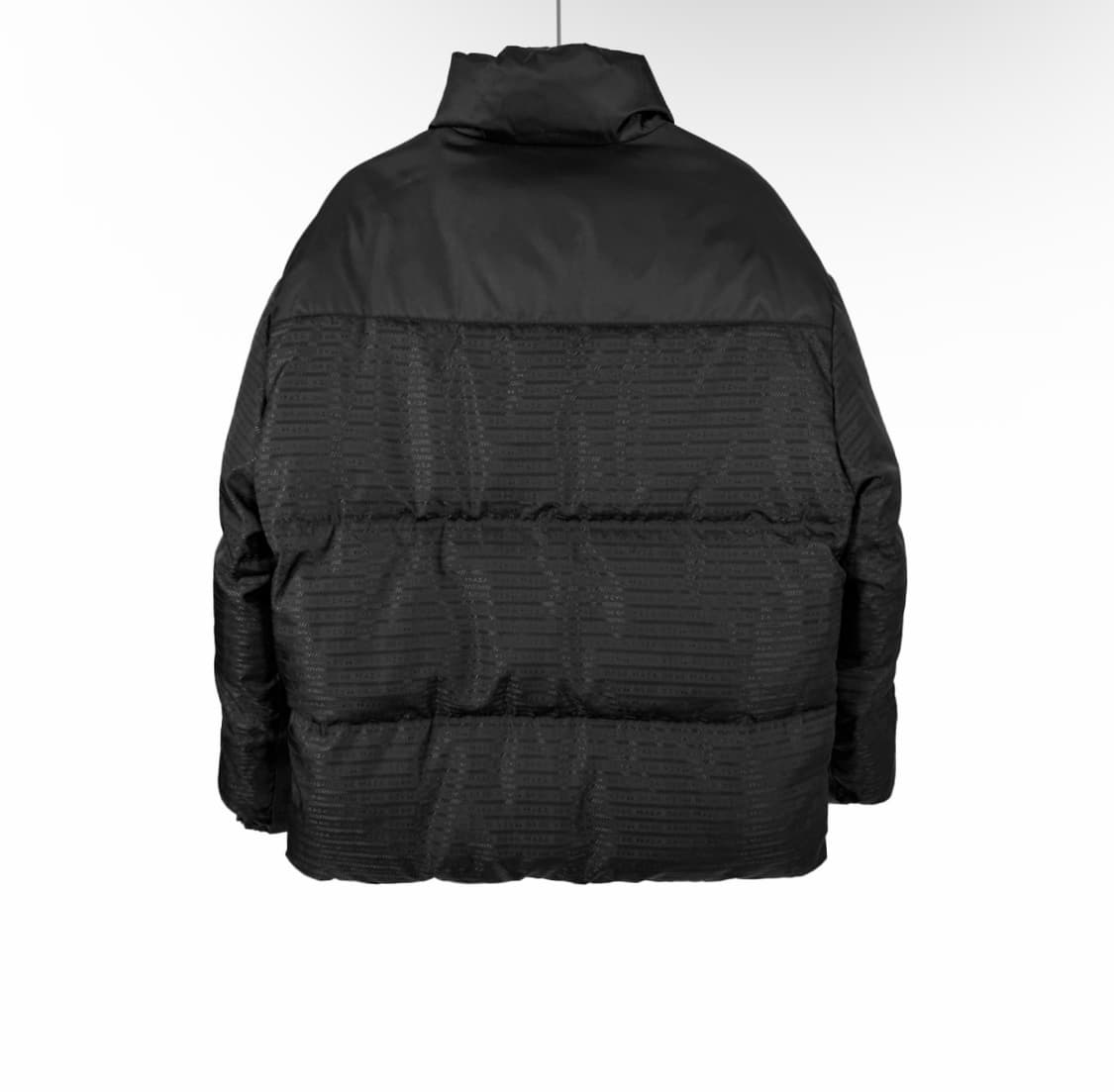 [S] 프라다 남성 미드 렝스 리나일론 리버시블 다운 패딩 자켓 블랙 상품이미지4