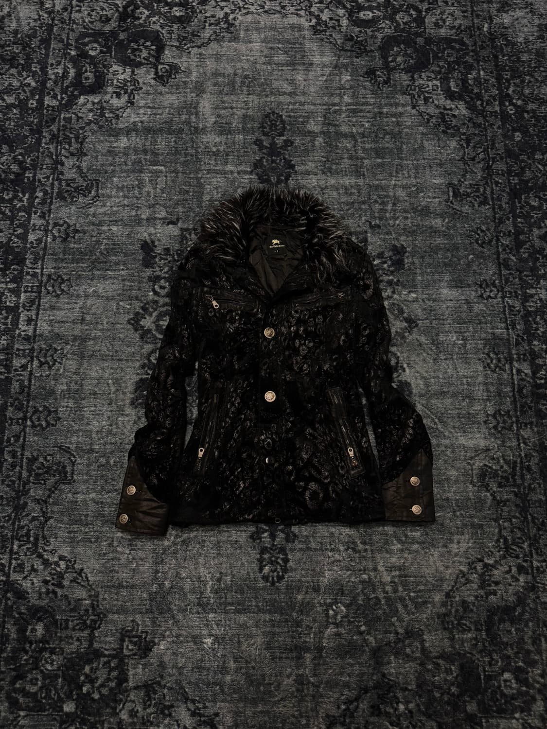 Buffalo bobs vkei black leopard velour f 상품이미지1