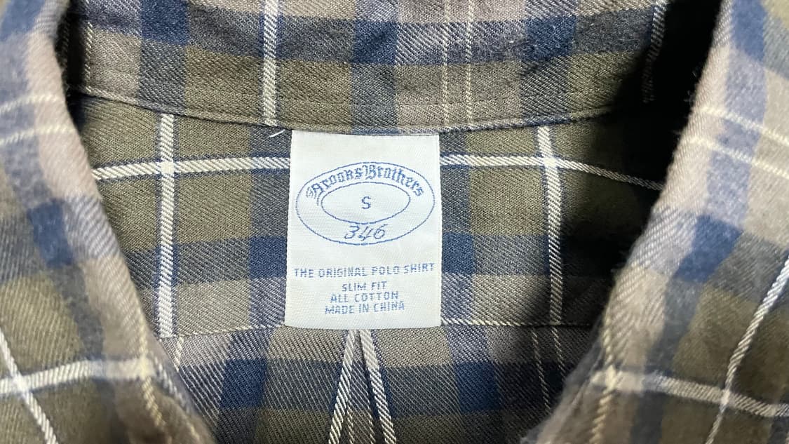 USA 미국 빈티지 y2k 아메카지 브룩스브라더스 346 체크셔츠 S 상품이미지8