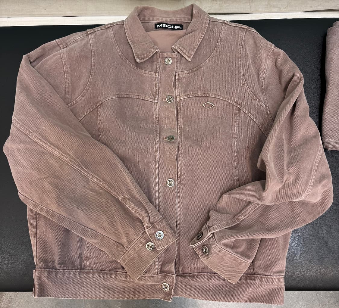 미스치프 트러커 자켓 로즈 브라운 M사이즈 상품이미지4