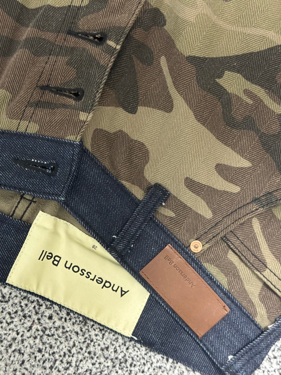 앤더슨벨 카모플라주 카펜터 팬츠 상품이미지3