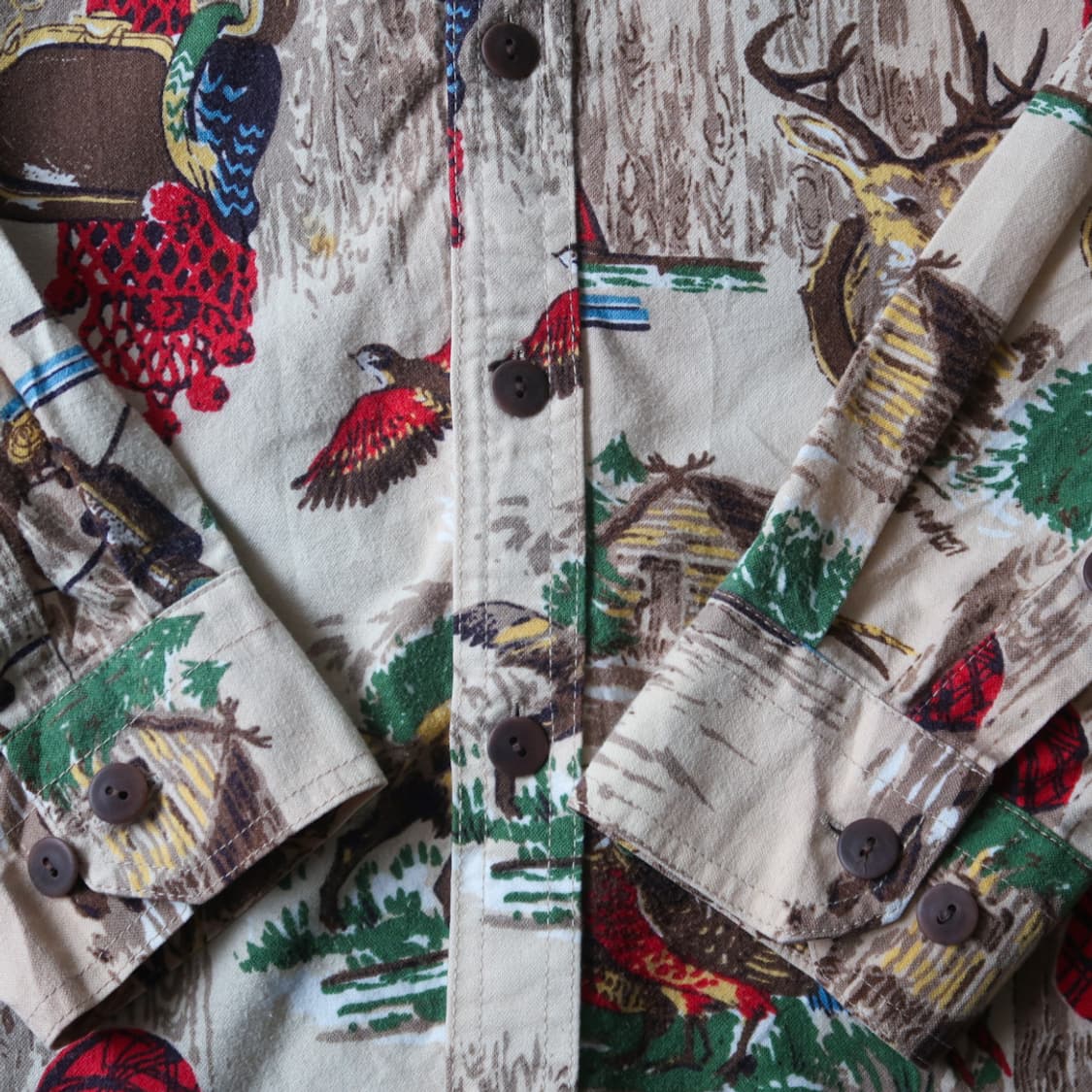 빈티지 엘엘빈 헌팅 옥스포드 투 포켓 셔츠 상품이미지5