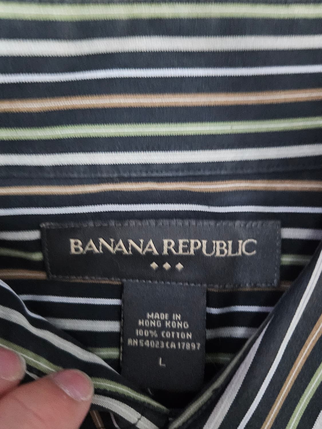 바나나 리퍼블릭 스트라이프 셔츠. 상품이미지2