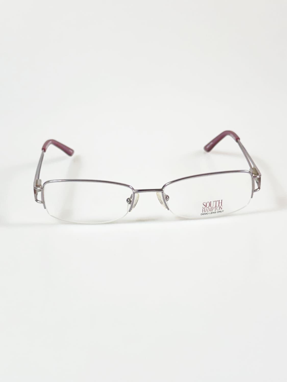 SOUTH HAMPTON 반무테 스퀘어 메탈 빈티지 안경 상품이미지2