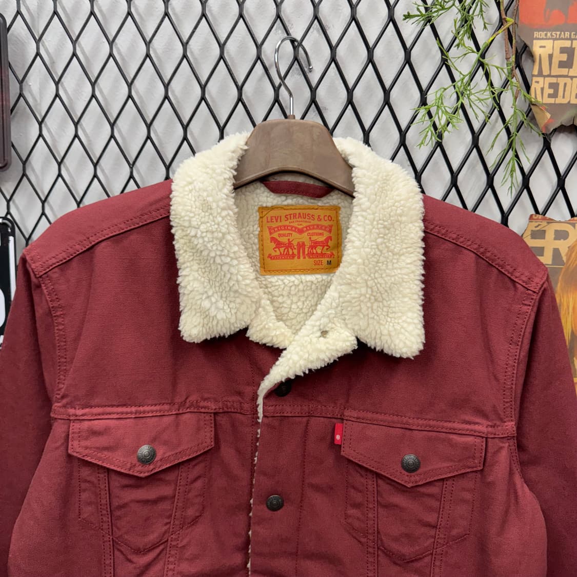 리바이스 타입 3 쉐르파 트러커 자켓 레드 상품이미지3