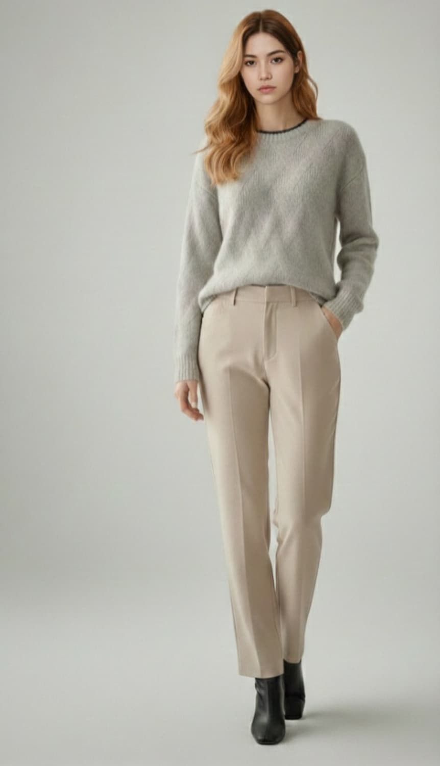 한섬 오브제 모헤어 울니트 탑 90사이즈 상품이미지1