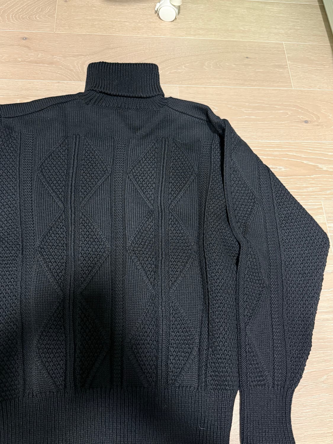 [새상품] 피그벨 피셔맨 니트 블랙 38 상품이미지4