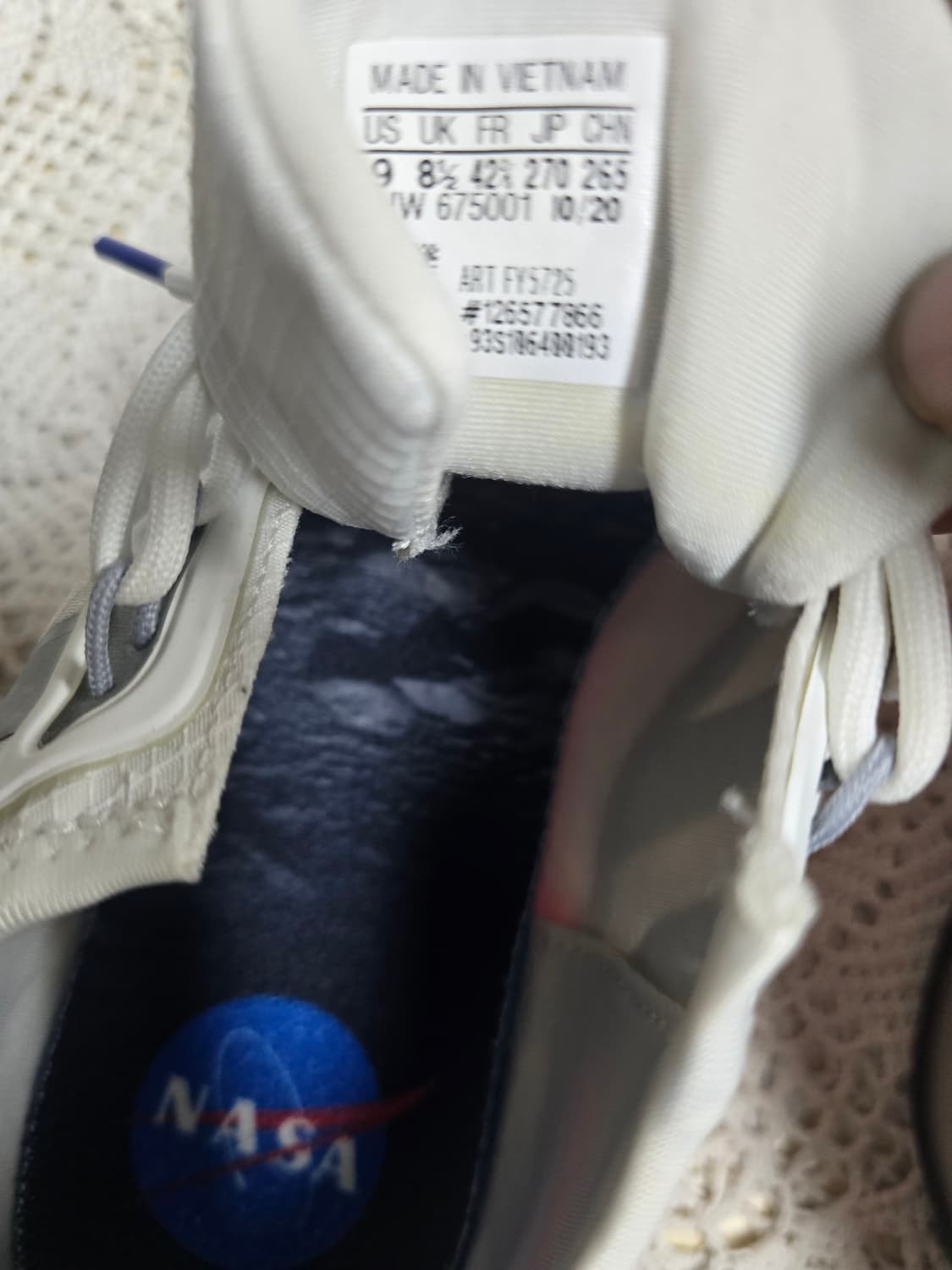 아디다스 ZX 2K 부스트 NASA 운동화 270mm 상품이미지8