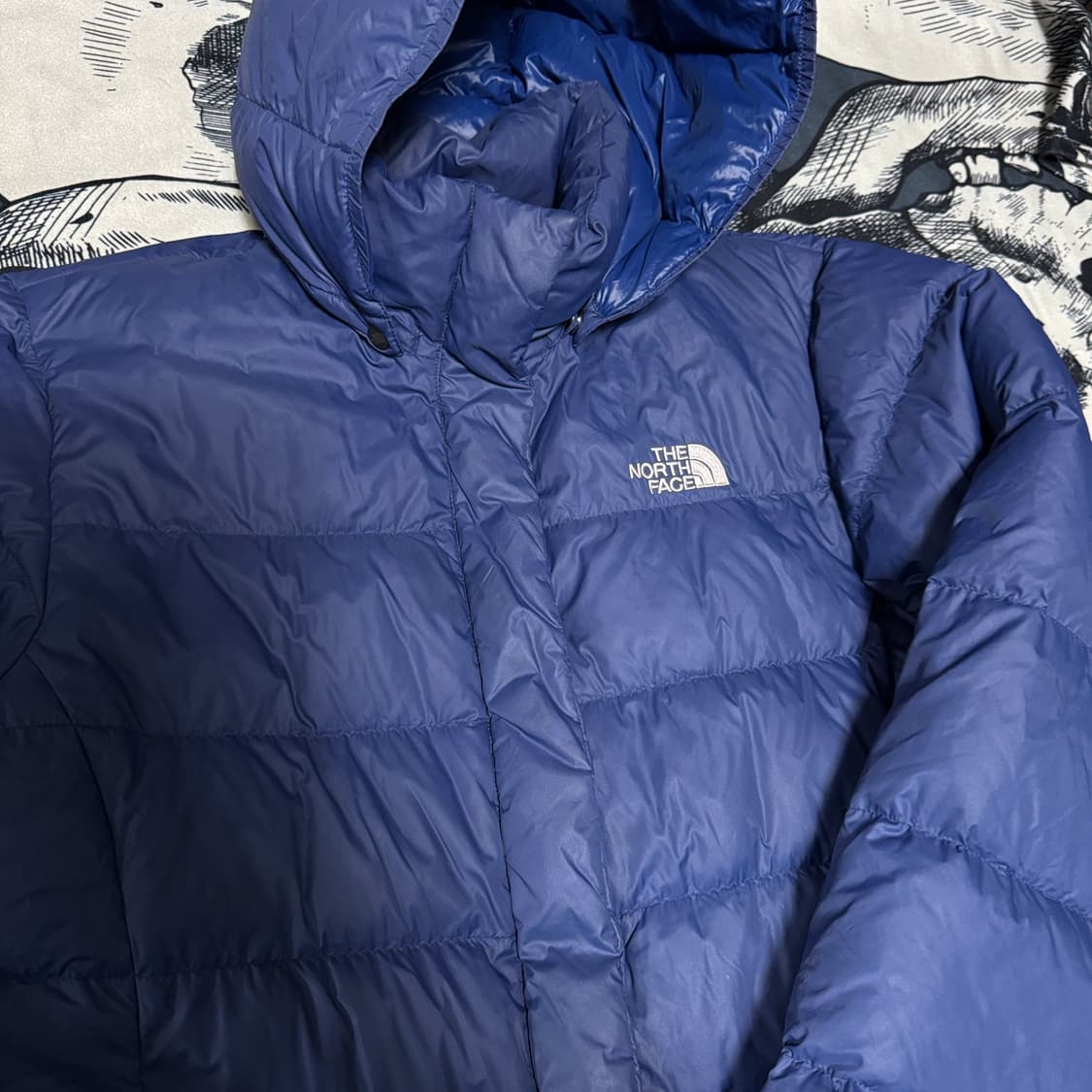 노스페이스 여성 구스다운 롱패딩 95 XL사이즈 상품이미지5