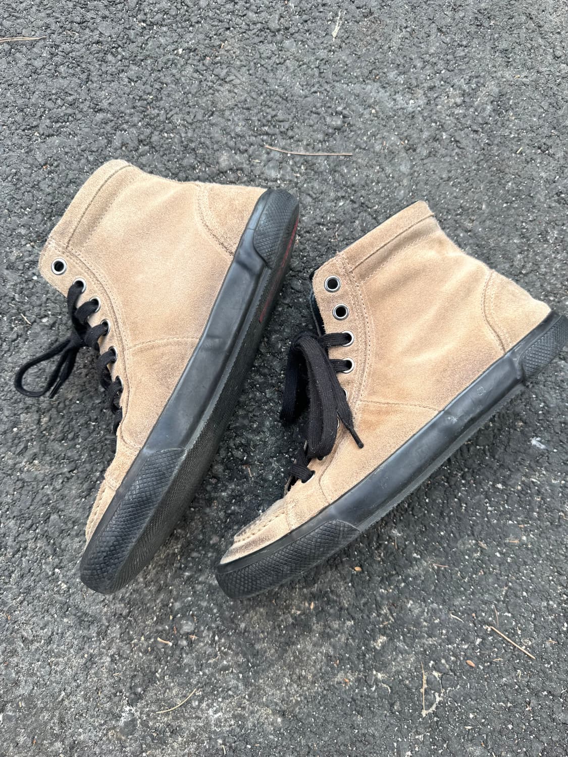 Prada Sport Suede High-Top Sneakers 7.5( 상품이미지1