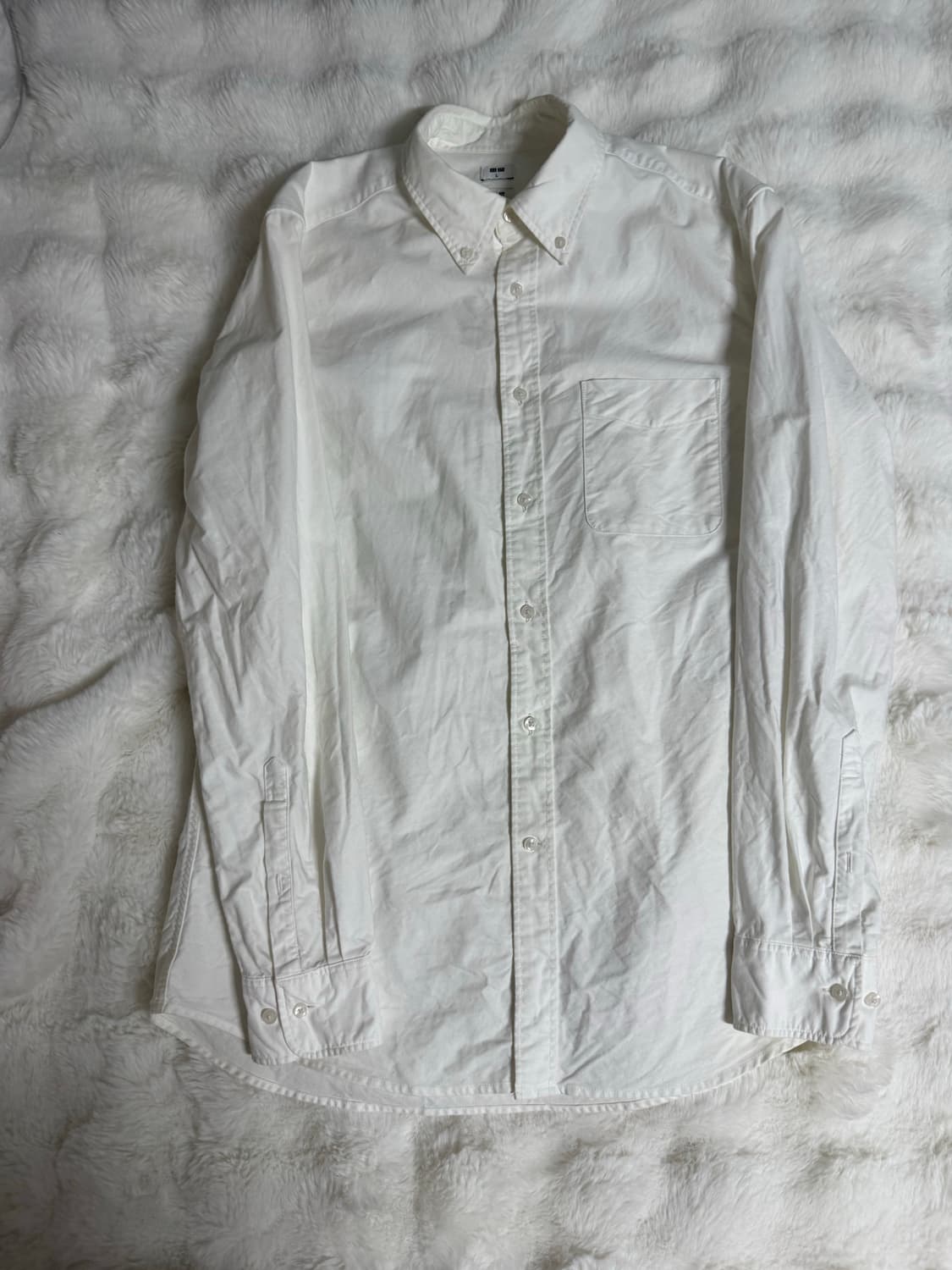 [L] 유니클로 슬림핏 옥스포드 셔츠 2종 일괄 판매 상품이미지2