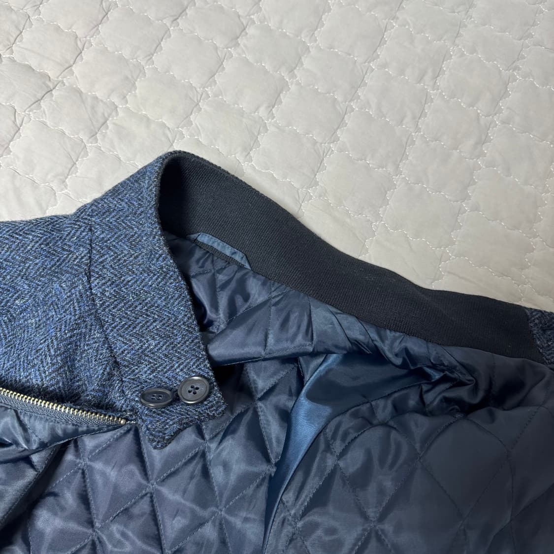 빈티지 Baron Viento 해리스트위드 G9 해링턴 자켓 XL 상품이미지8