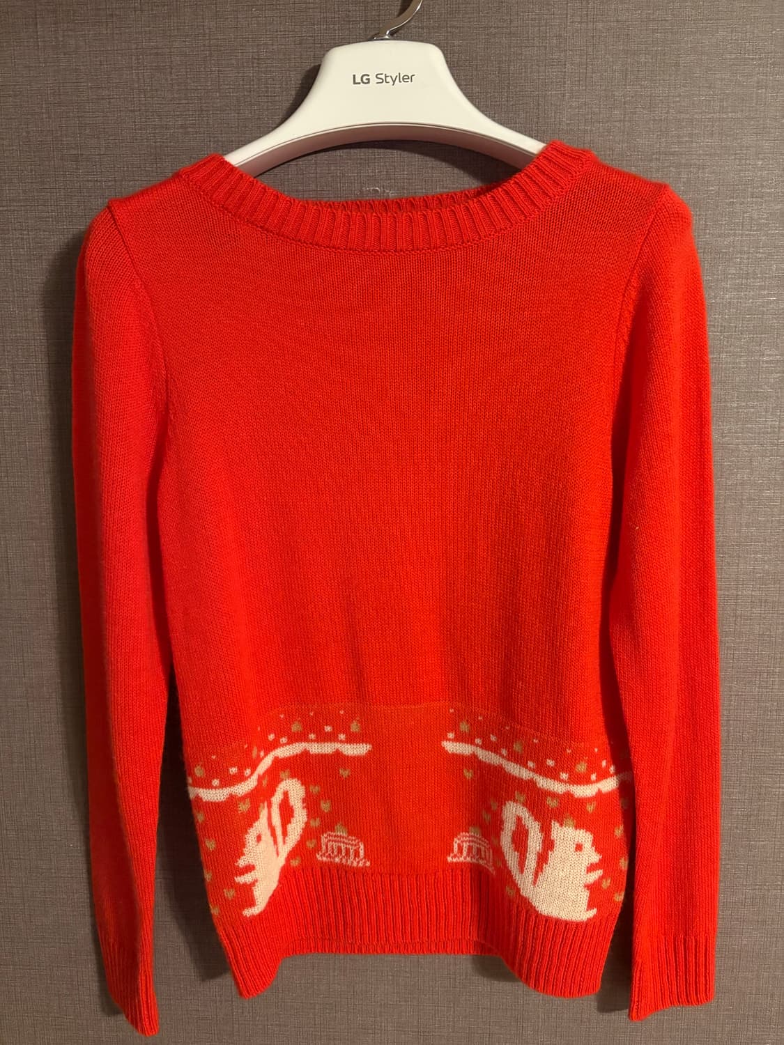 새상품/Franche Lippee 빨간색 토끼 니트 M 상품이미지1