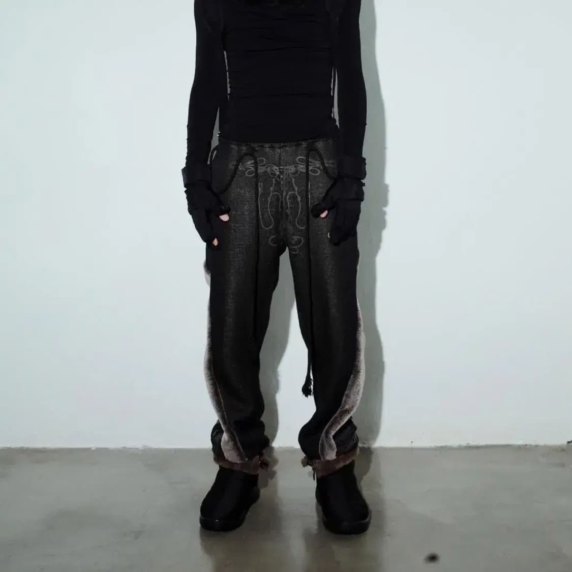 오호스 fur trim rope pants  상품이미지2