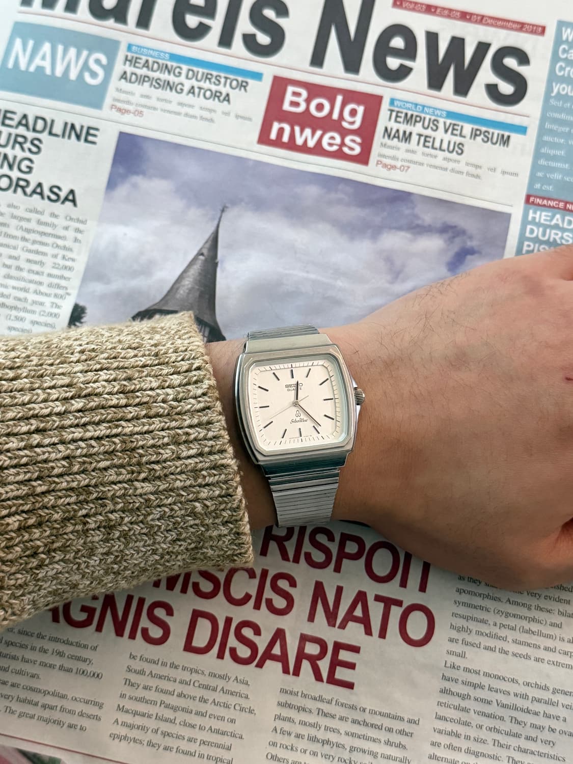 Seiko 세이코 SilverWave 스퀘어 쿼츠 상품이미지5