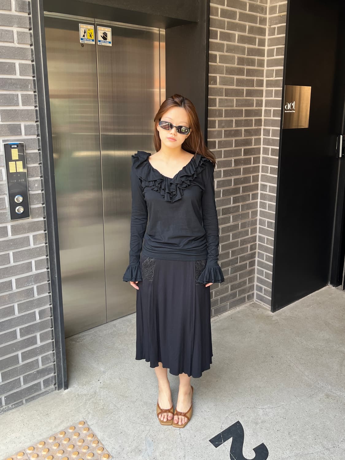 Ralph Lauren 랄프로렌 프릴 롱슬리브  상품이미지1