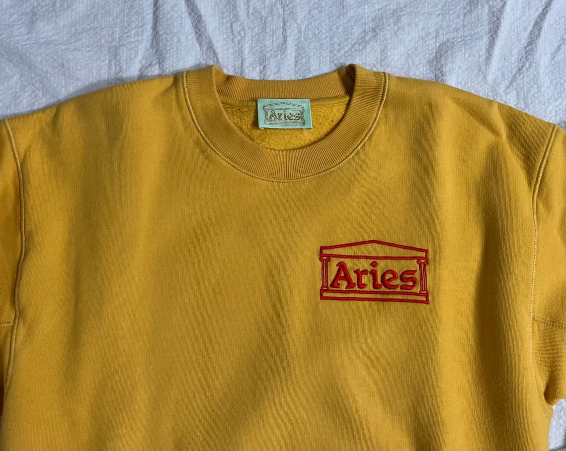 (S)Aries 에리즈 스웻셔츠 (옐로우) 맨투맨 아리즈 상품이미지3