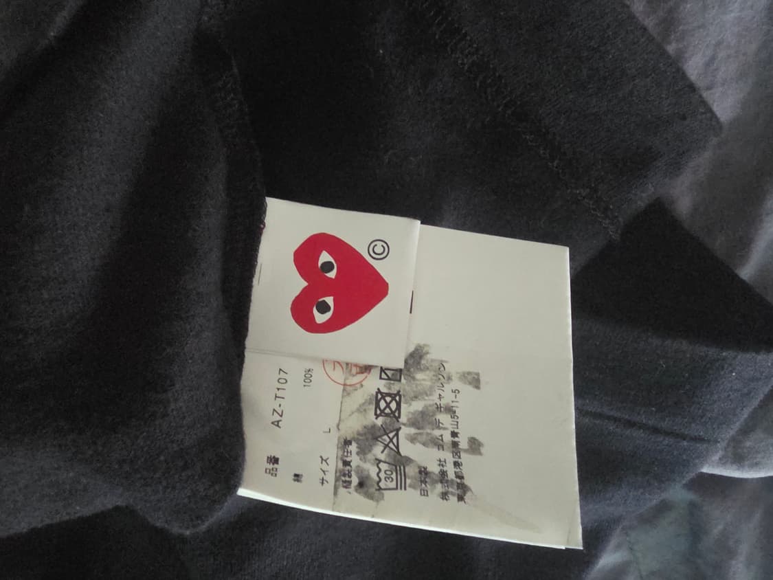 [정품] 꼼데가르송 여성용 반팔 블랙(44~55추천) 상품이미지2