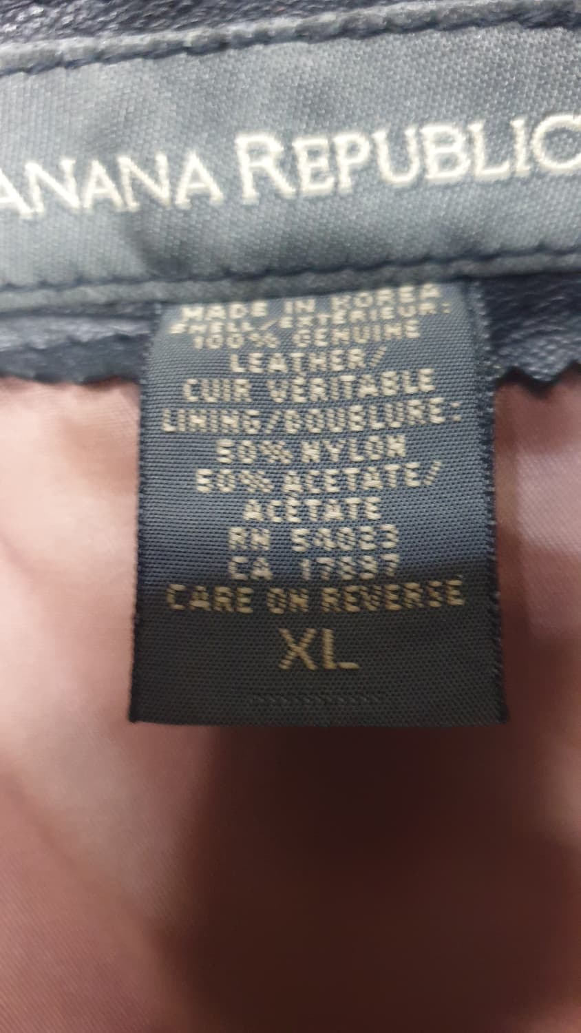 바나나 리퍼블릭 남성 가죽 자켓 XL 상품이미지8