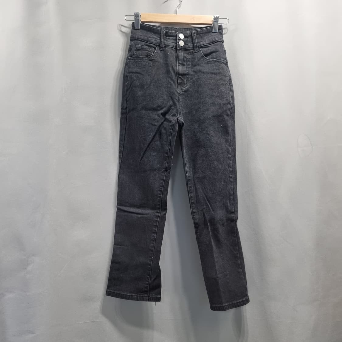 블랙 데님 바지 상품이미지1