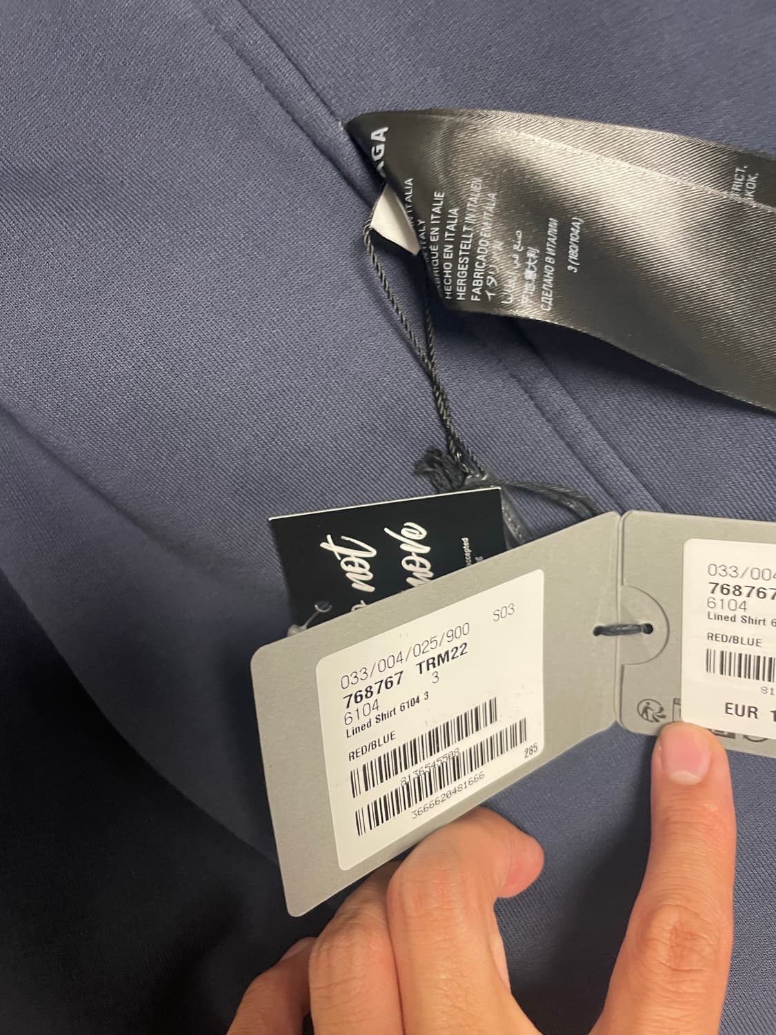 BALENCIAGA 발렌시아가 라인드 체크 자켓 레드 블루 상품이미지7