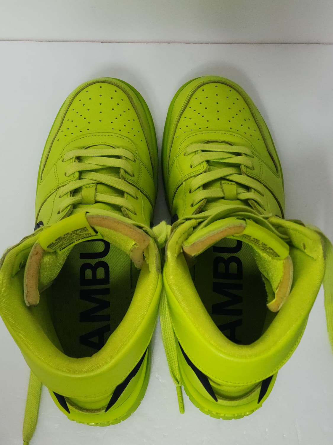 나이키 앰부쉬 덩크 하이 플래시 라임 285mm 상품이미지4