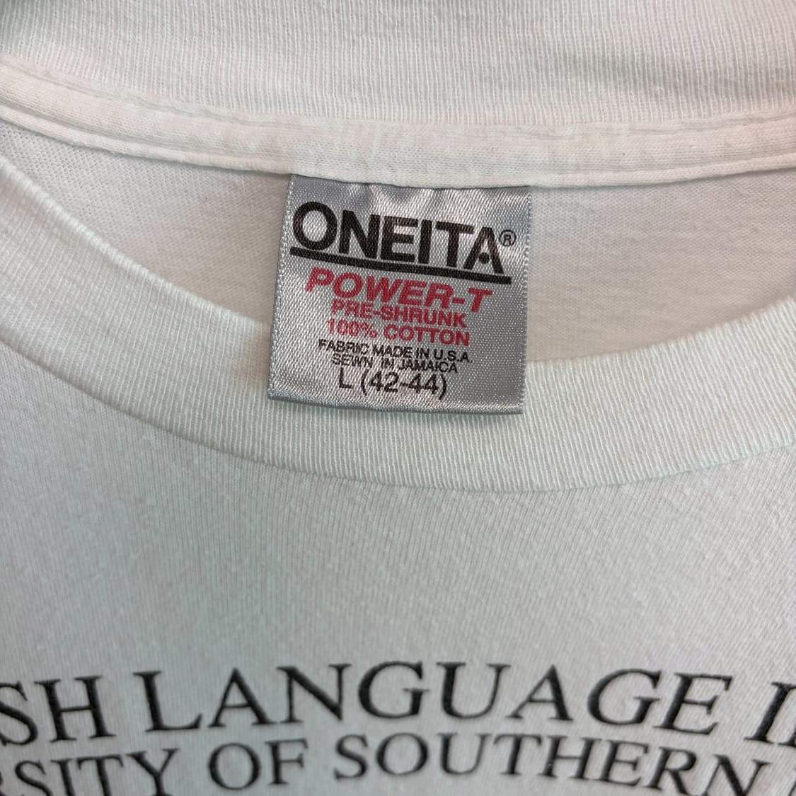 (L)Oneita 오네이타 빈티지 국기 반팔티셔츠 상품이미지2