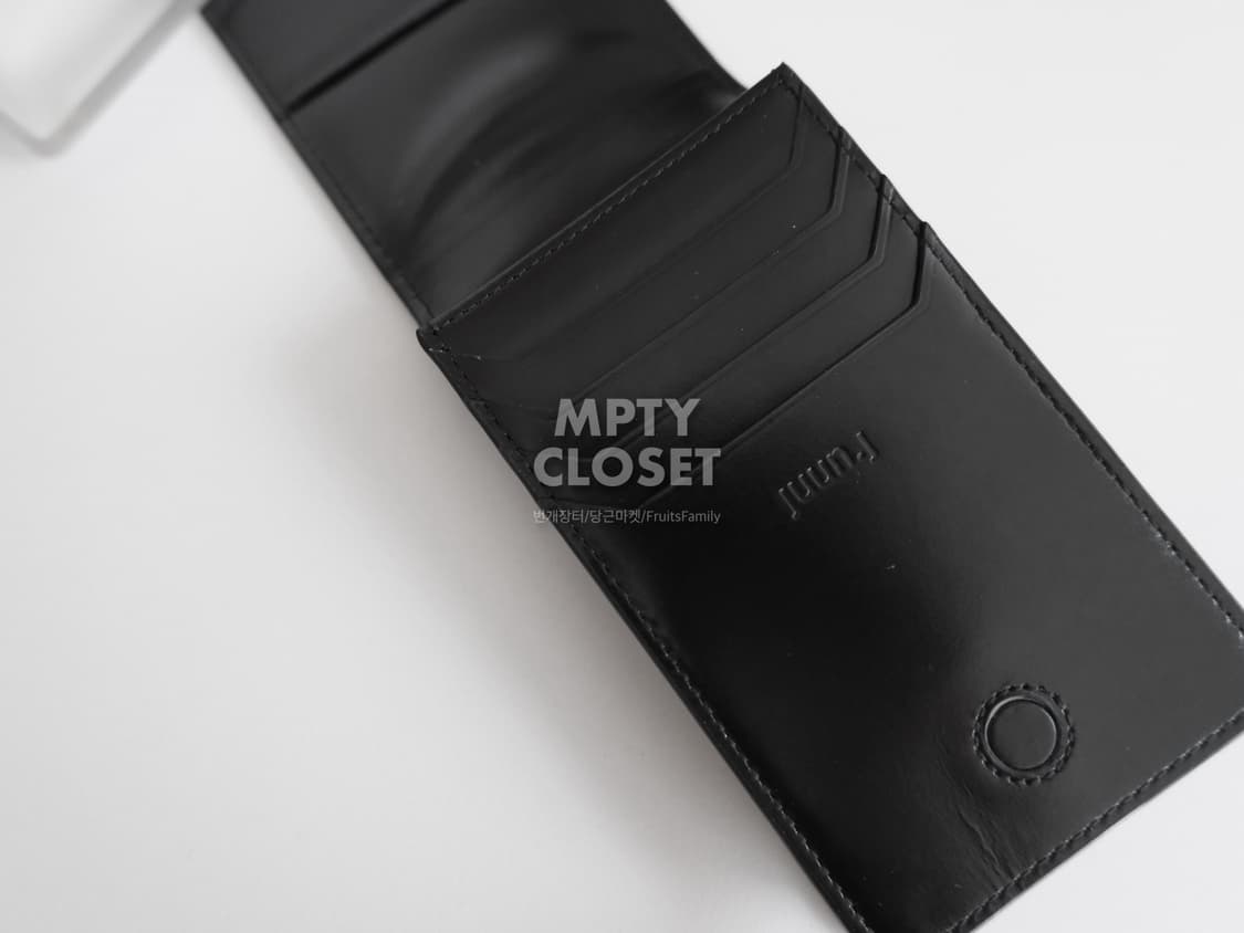 준지 복스 가죽 카드지갑 블랙 상품이미지5